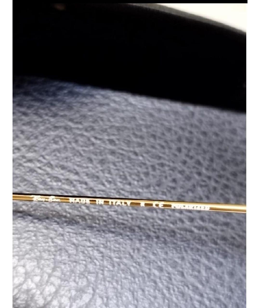 RAY BAN Зеленые металлические солнцезащитные очки, фото 4