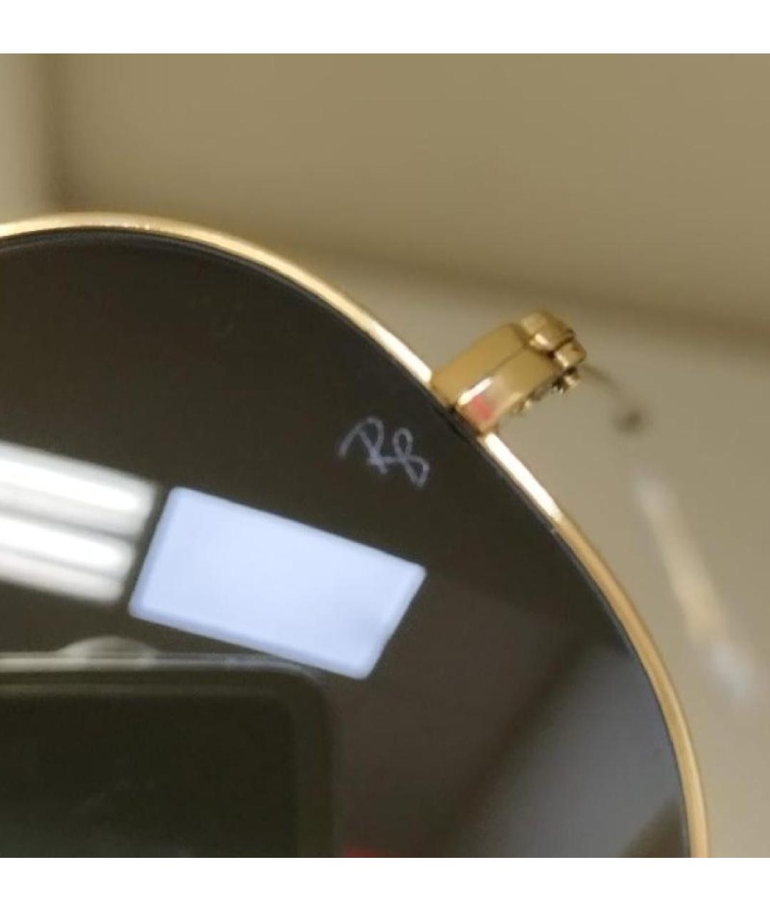 RAY BAN Зеленые металлические солнцезащитные очки, фото 6