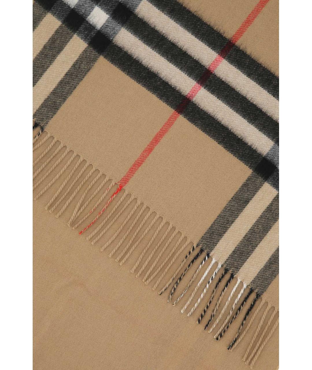 BURBERRY Бежевый кашемировый шарф, фото 2
