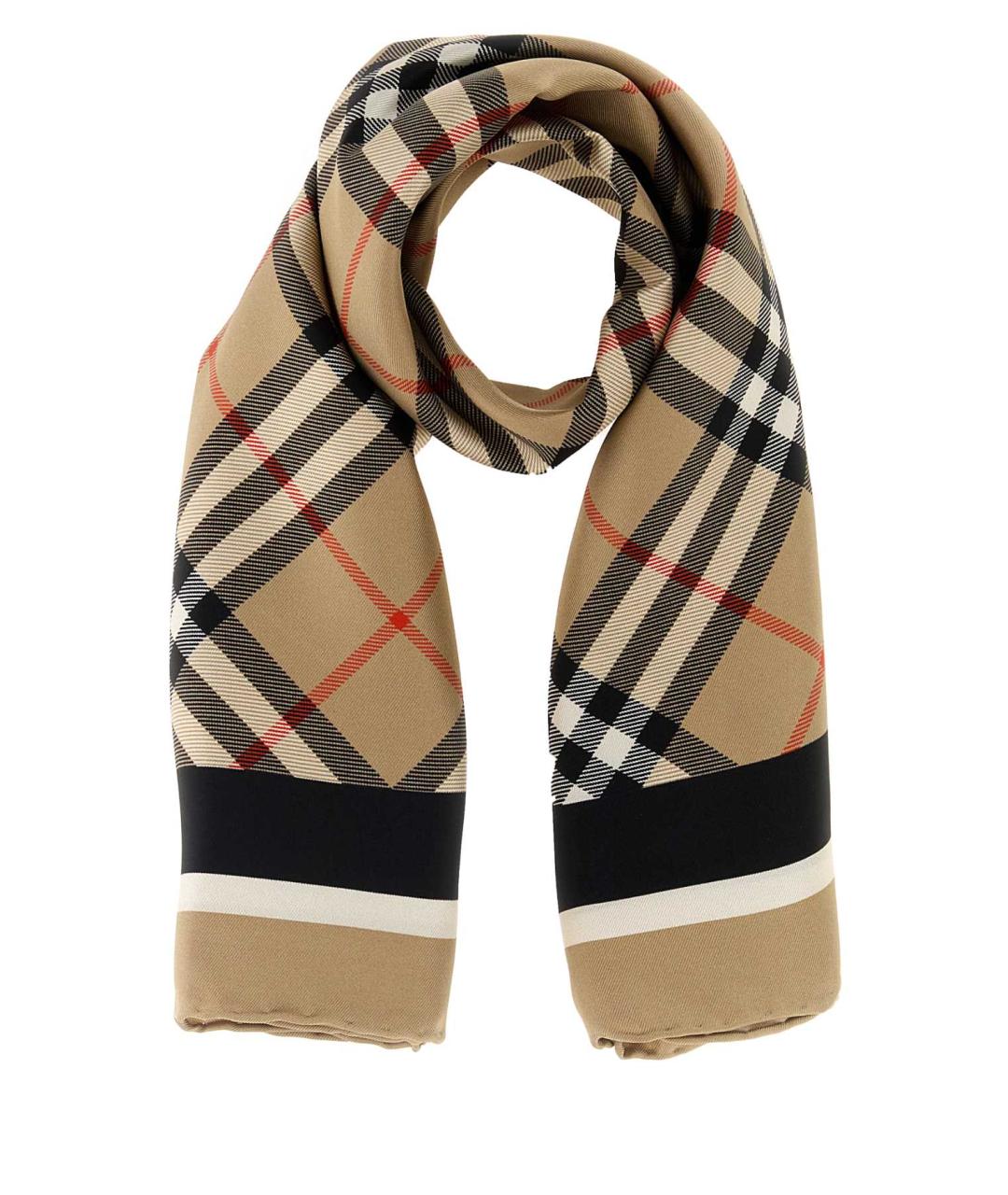 BURBERRY Мульти шелковый шарф, фото 1