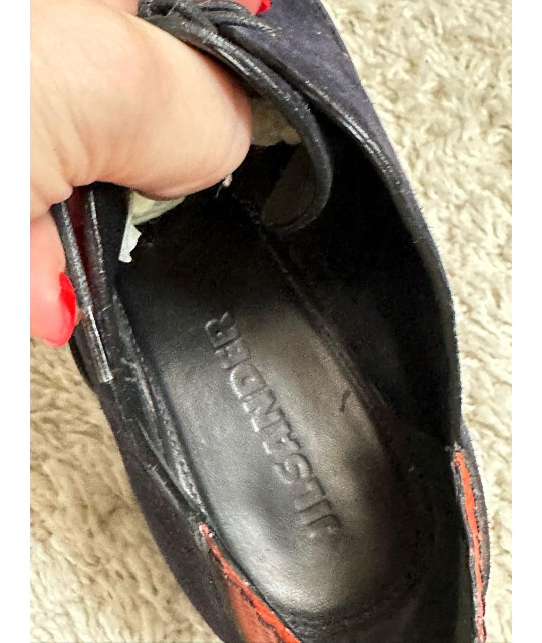 JIL SANDER Мульти кожаные брогги и оксфорды, фото 5