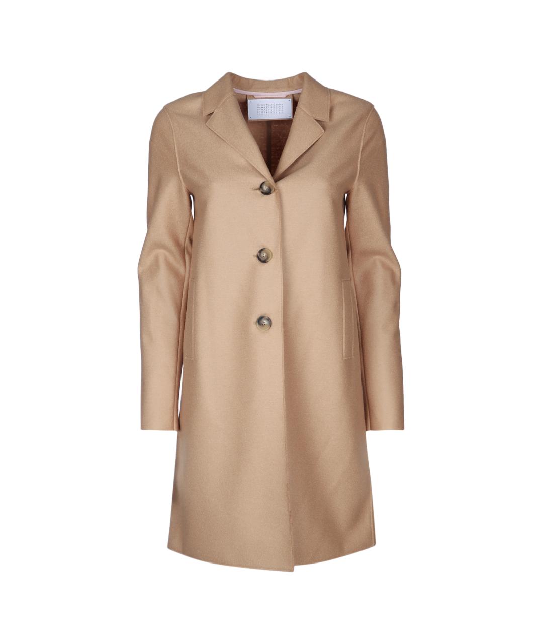 HARRIS WHARF LONDON Бежевое шерстяное пальто, фото 1