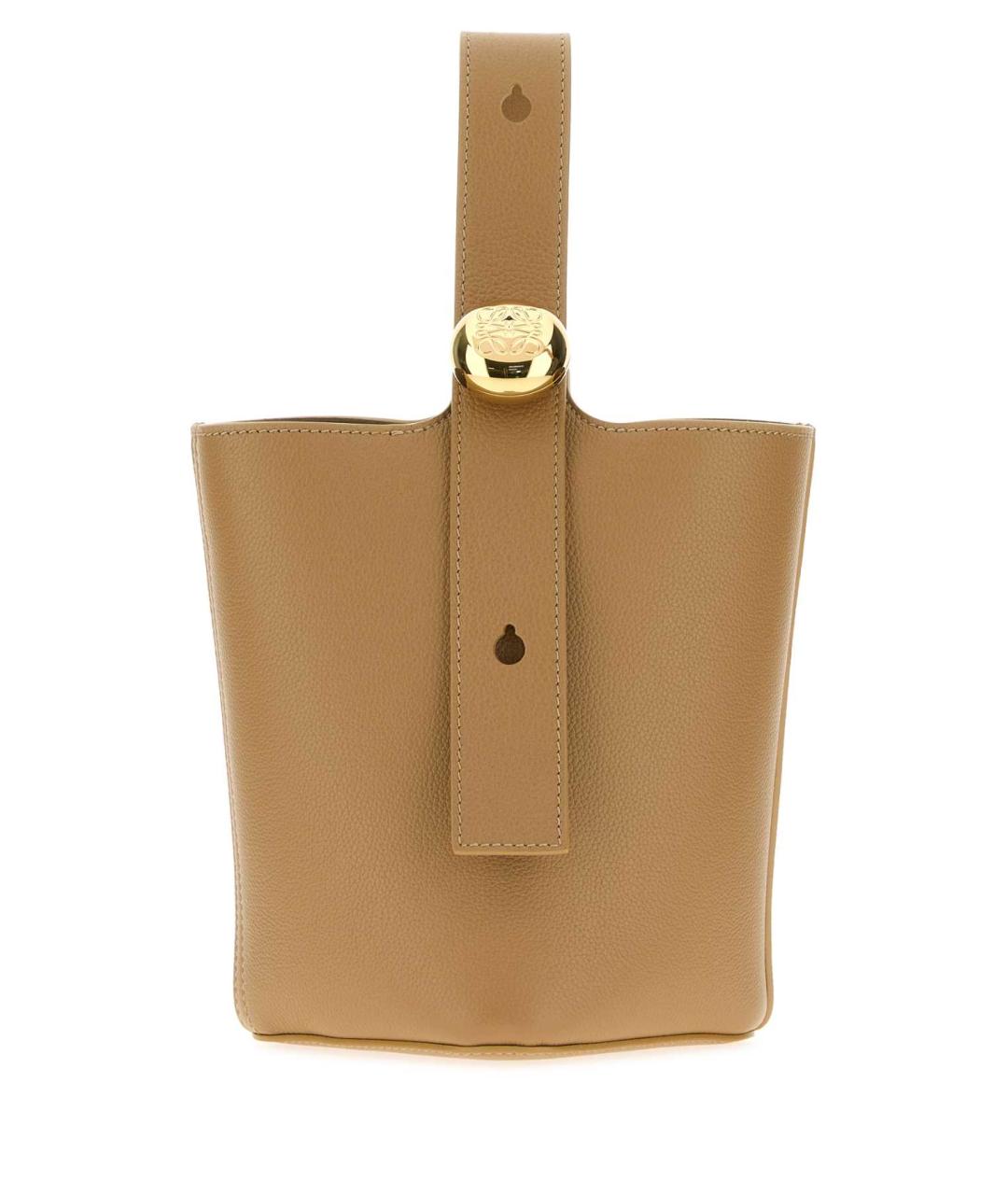 LOEWE Бежевая кожаная сумка через плечо, фото 1