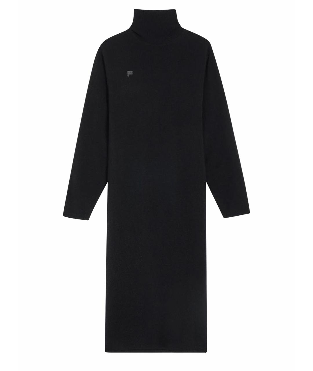 THE PANGAIA Черное кашемировое повседневное платье, фото 1