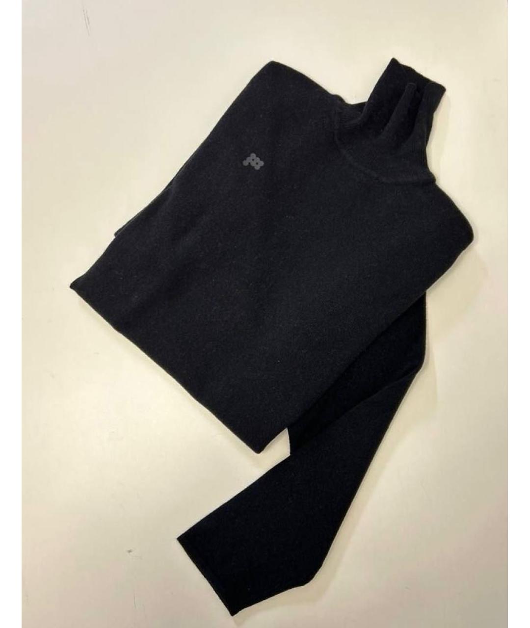 THE PANGAIA Черное кашемировое повседневное платье, фото 2