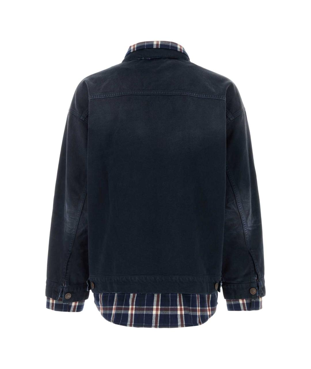 BALENCIAGA Синяя замшевая куртка, фото 2