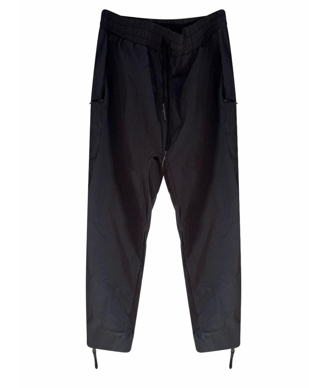 11 BY BORIS BIDJAN SABERI Черные повседневные брюки, фото 1