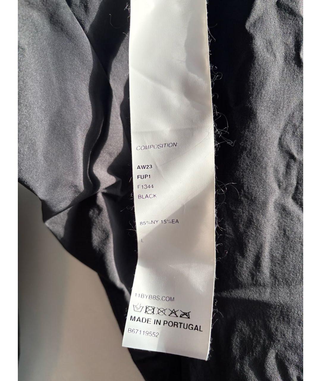 11 BY BORIS BIDJAN SABERI Черные повседневные брюки, фото 3