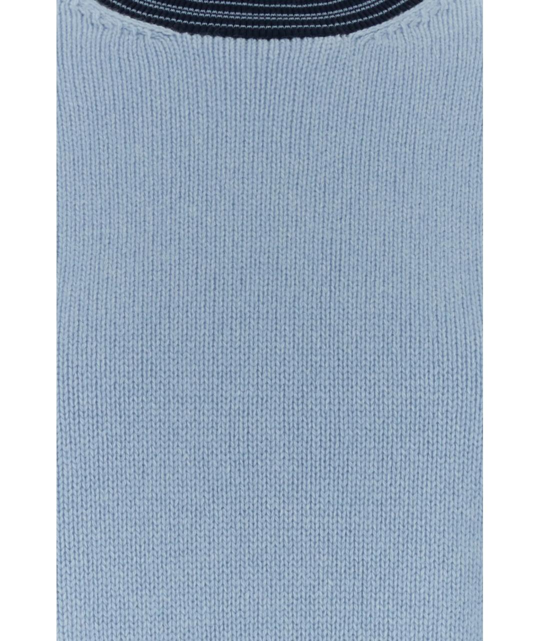 PRADA Голубой кашемировый джемпер / свитер, фото 3