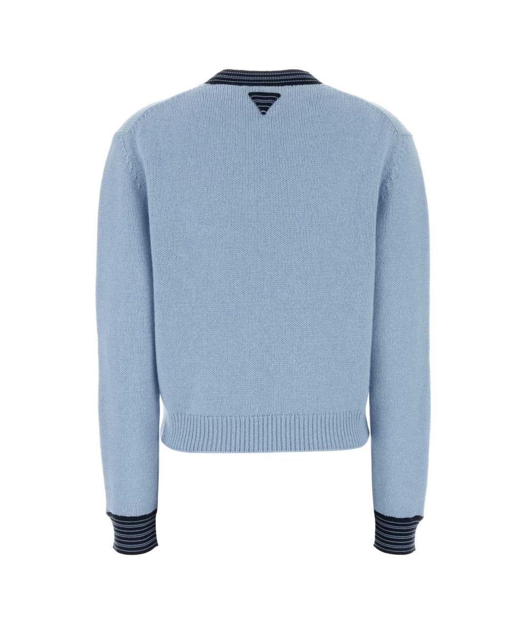 PRADA Голубой кашемировый джемпер / свитер, фото 2