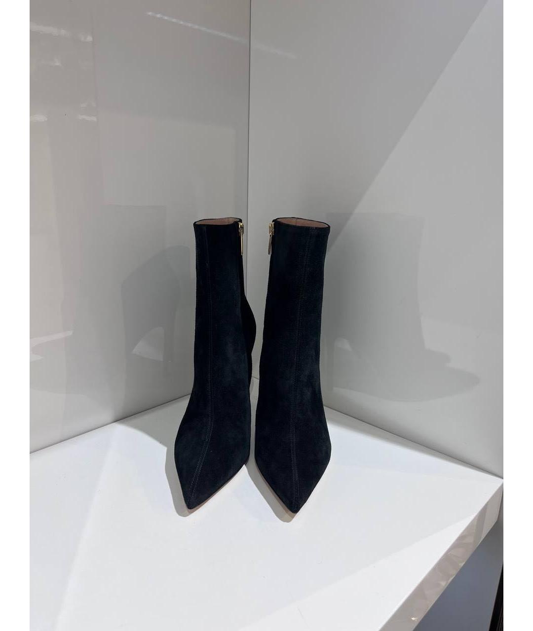 GIANVITO ROSSI Черные замшевые ботильоны, фото 3