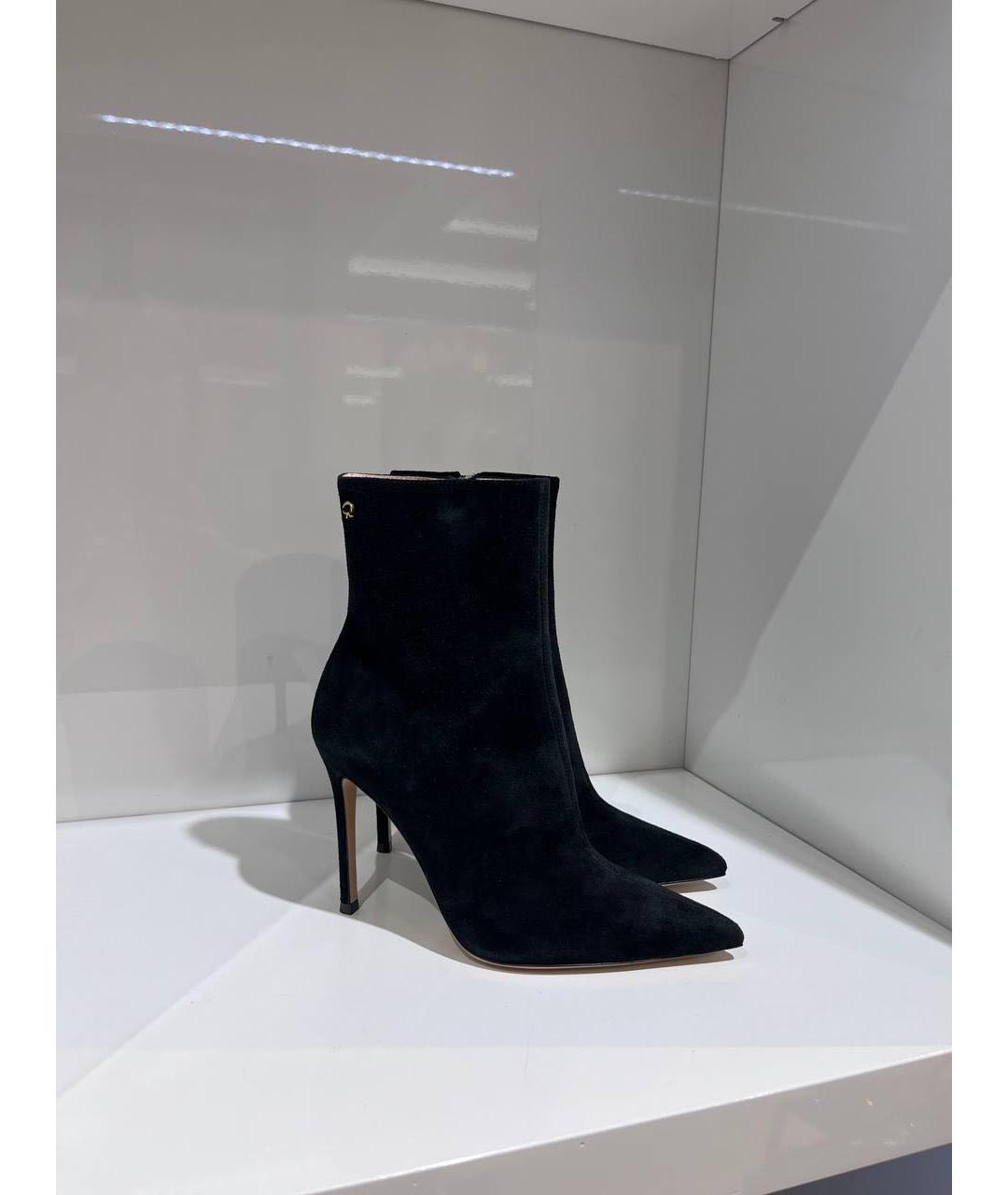 GIANVITO ROSSI Черные замшевые ботильоны, фото 2