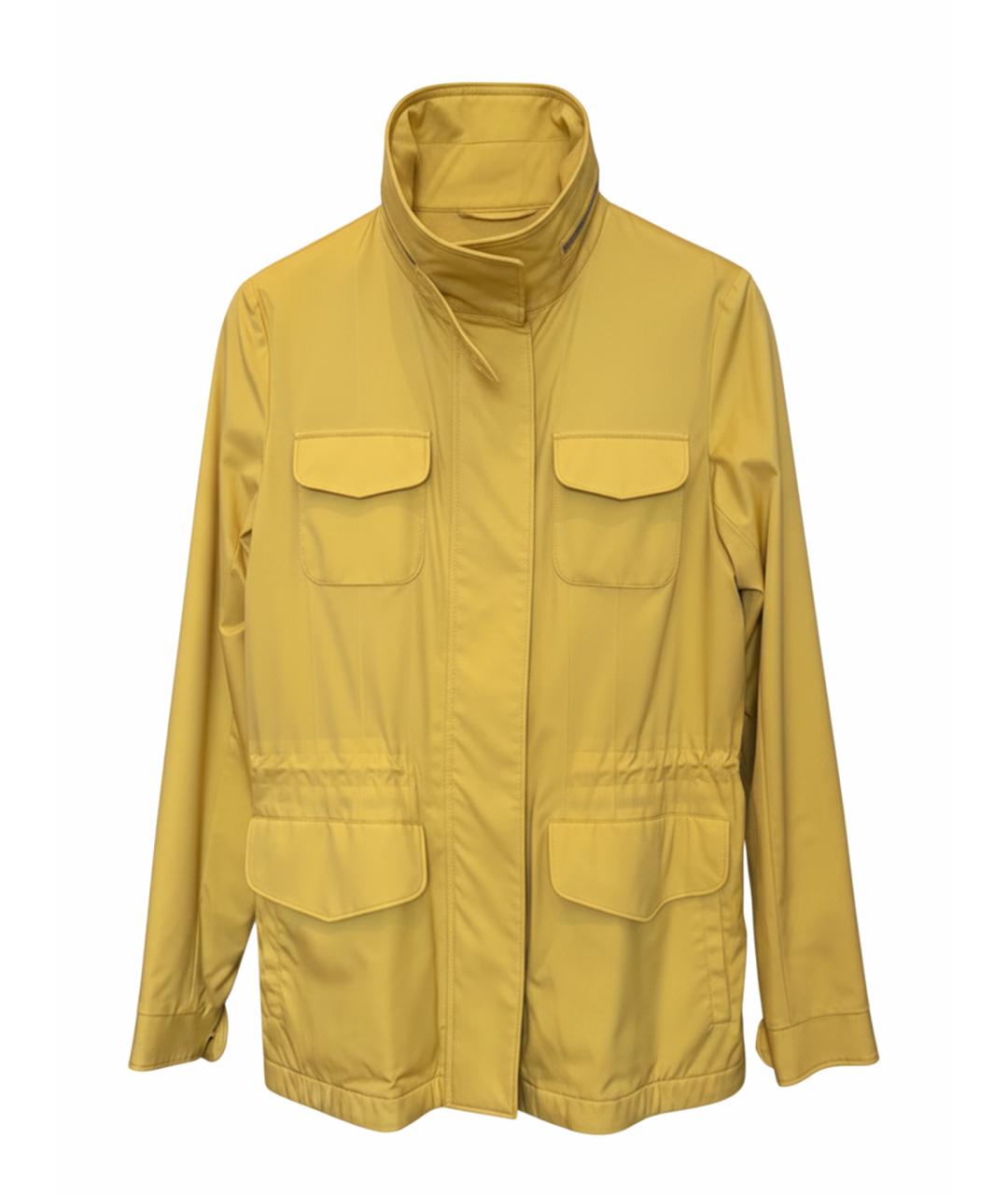 LORO PIANA Горчичная хлопковая куртка, фото 1