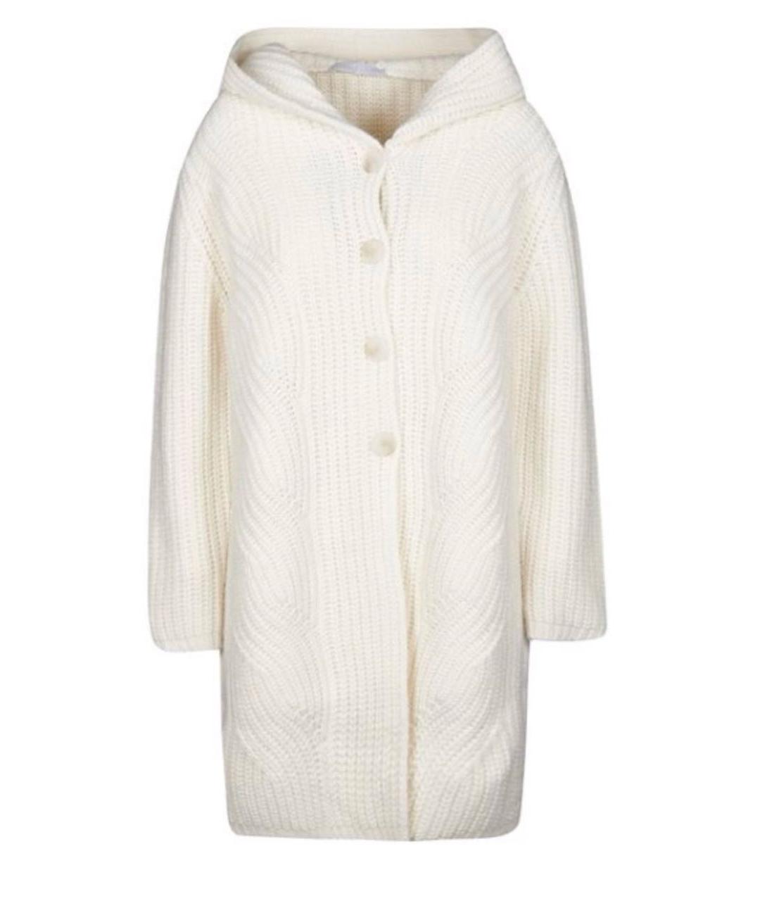FABIANA FILIPPI Белый шерстяной кардиган, фото 3