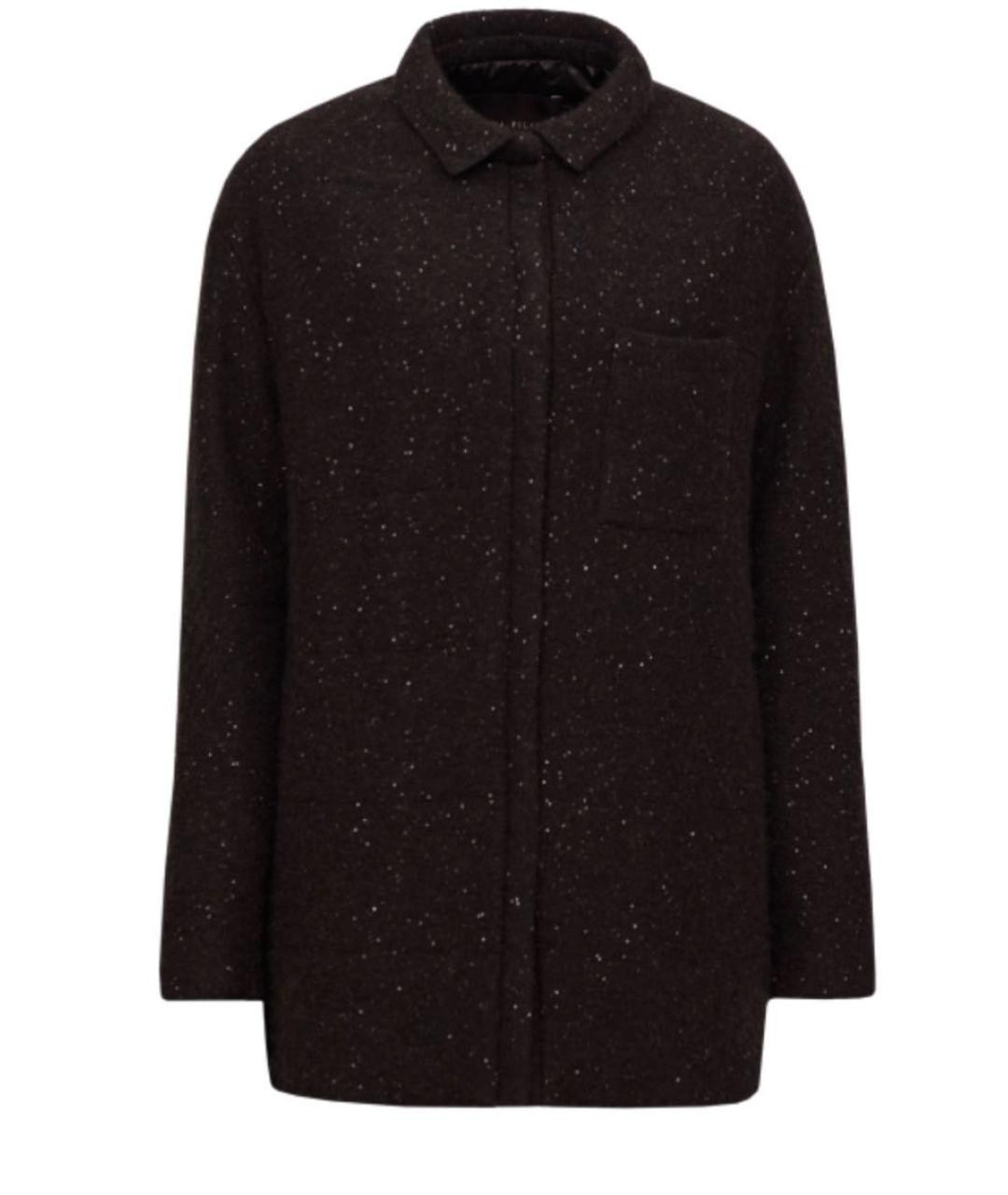 FABIANA FILIPPI Антрацитовый шерстяной кардиган, фото 4