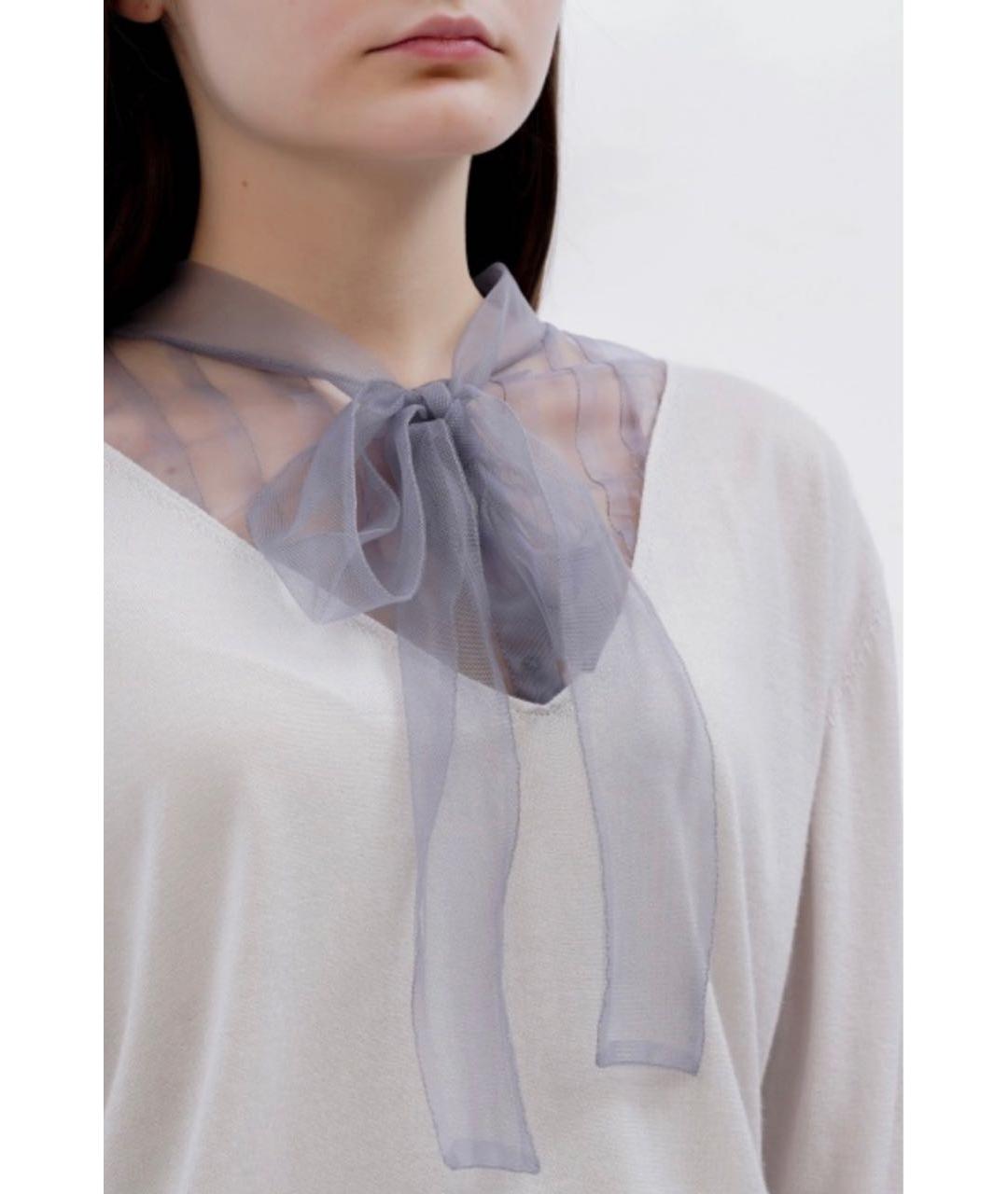 FABIANA FILIPPI Серый кашемировый костюм с юбками, фото 5