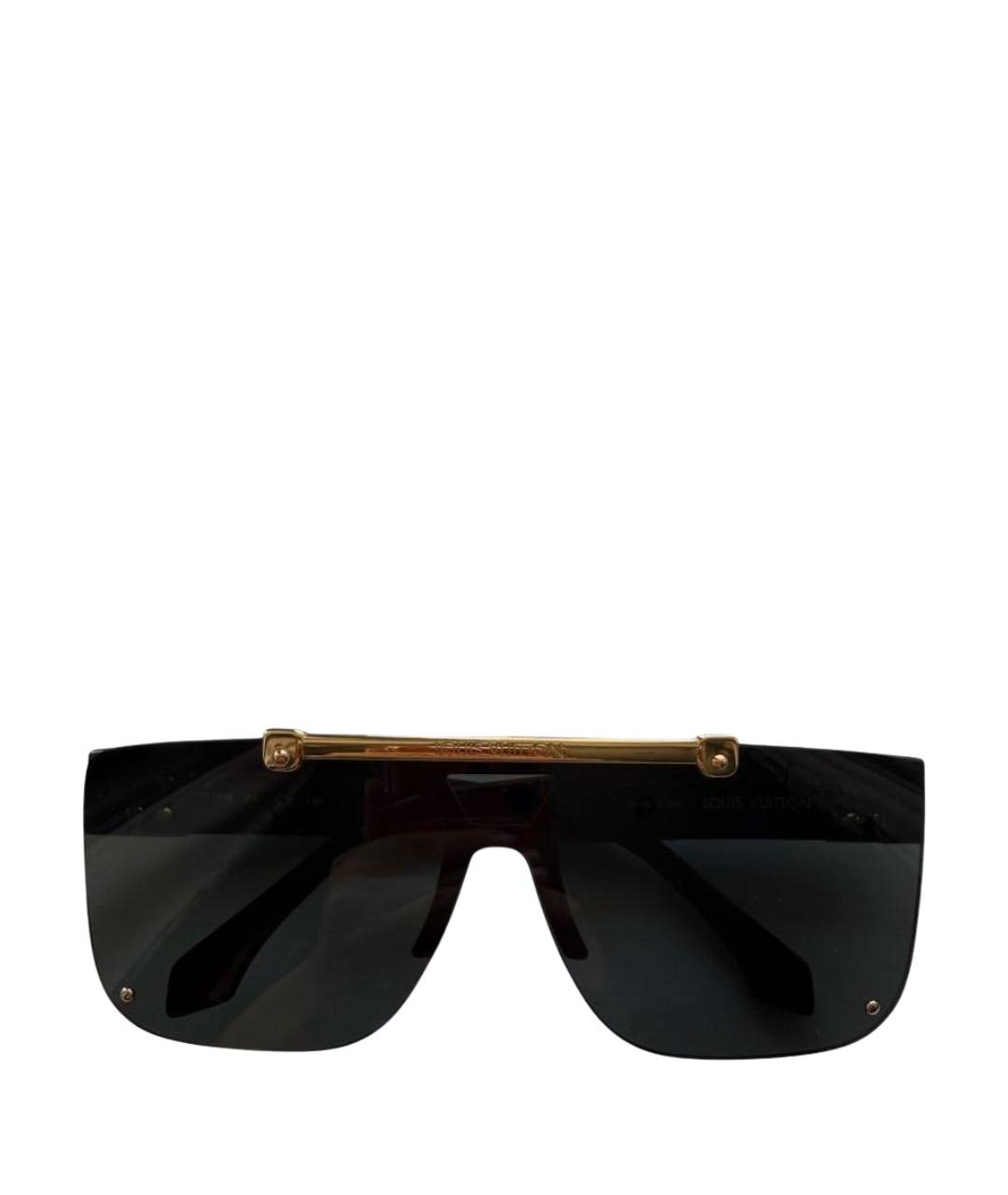 LOUIS VUITTON Черные пластиковые солнцезащитные очки, фото 1