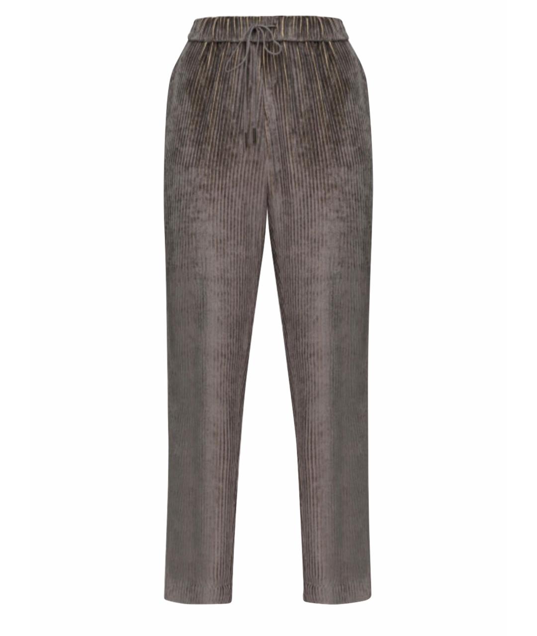 FABIANA FILIPPI Серые брюки узкие, фото 5