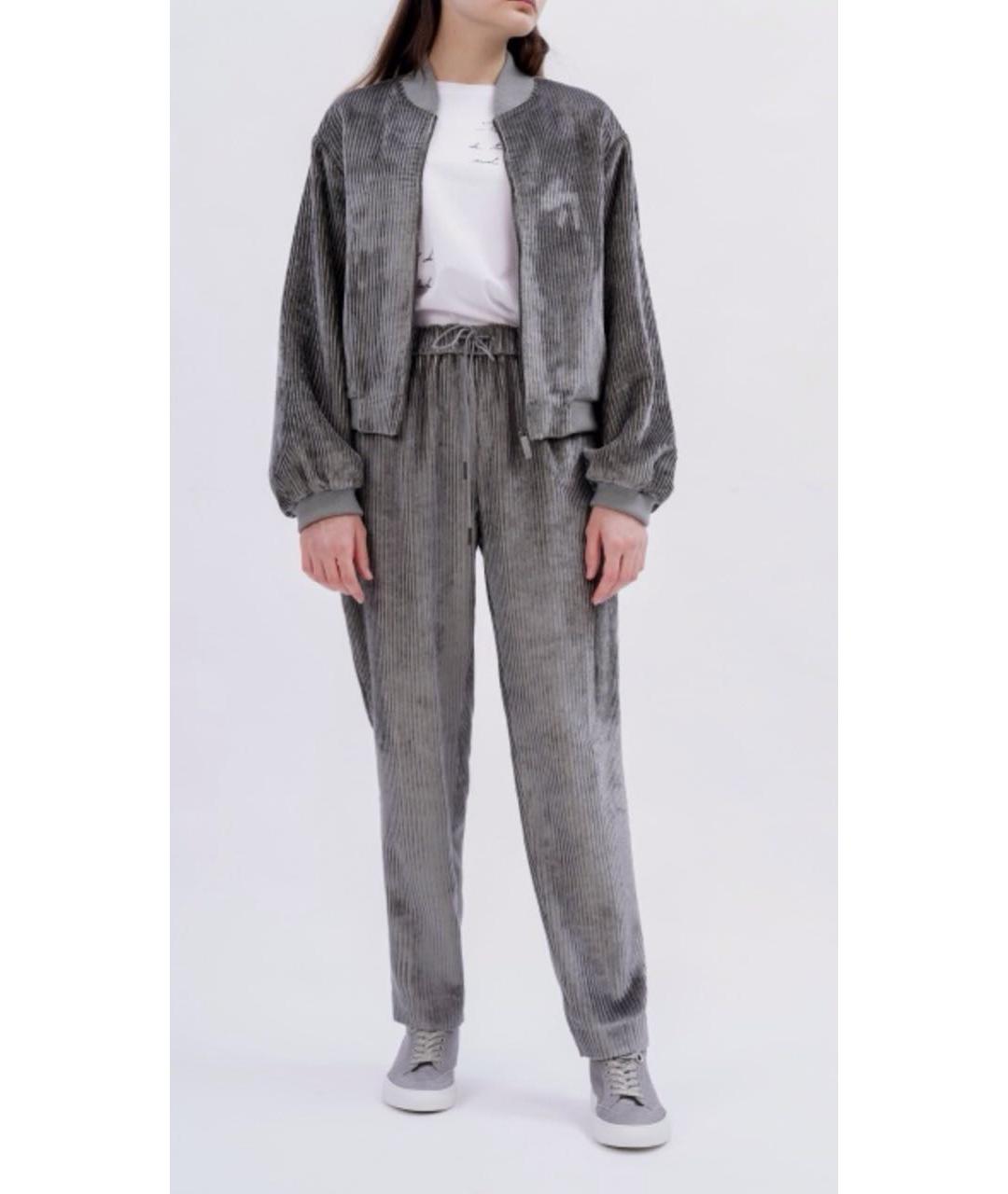 FABIANA FILIPPI Серые брюки узкие, фото 2