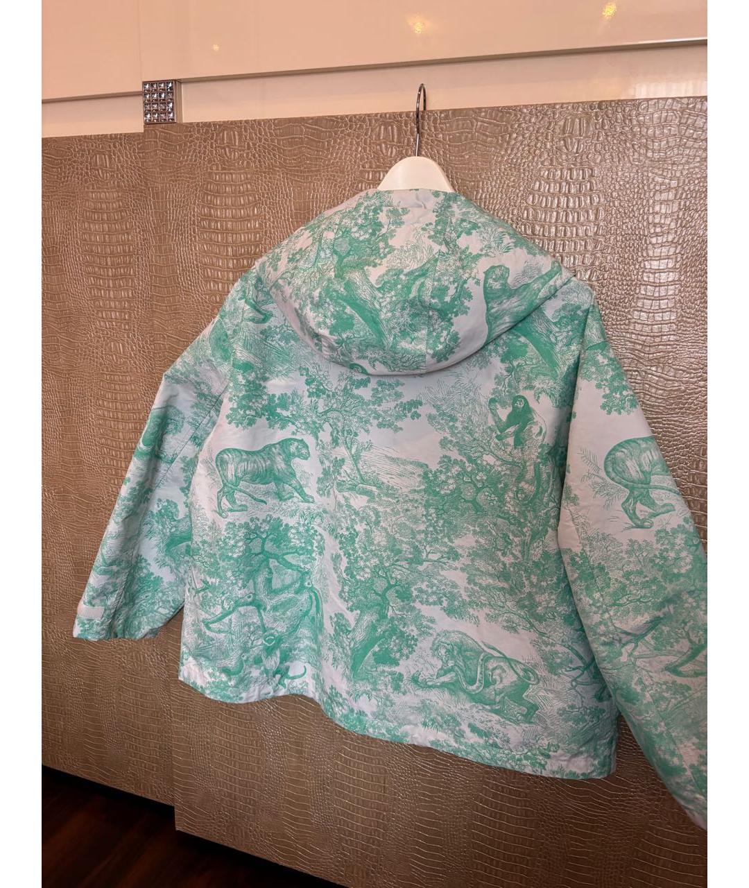 CHRISTIAN DIOR Бирюзовая хлопковая куртка, фото 8