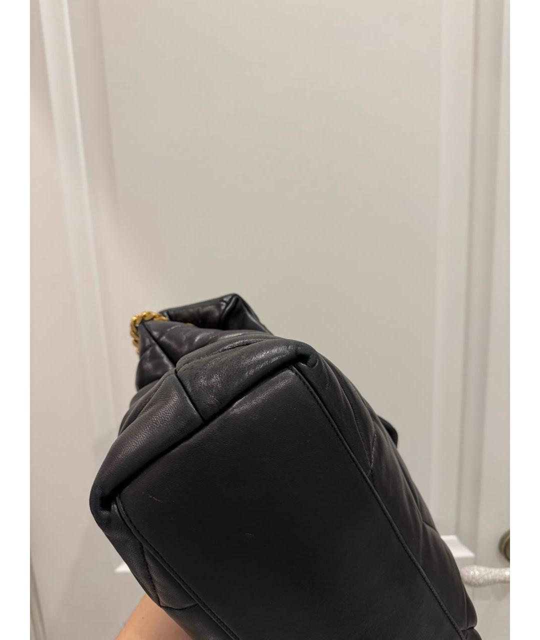 SAINT LAURENT Черная кожаная сумка через плечо, фото 5