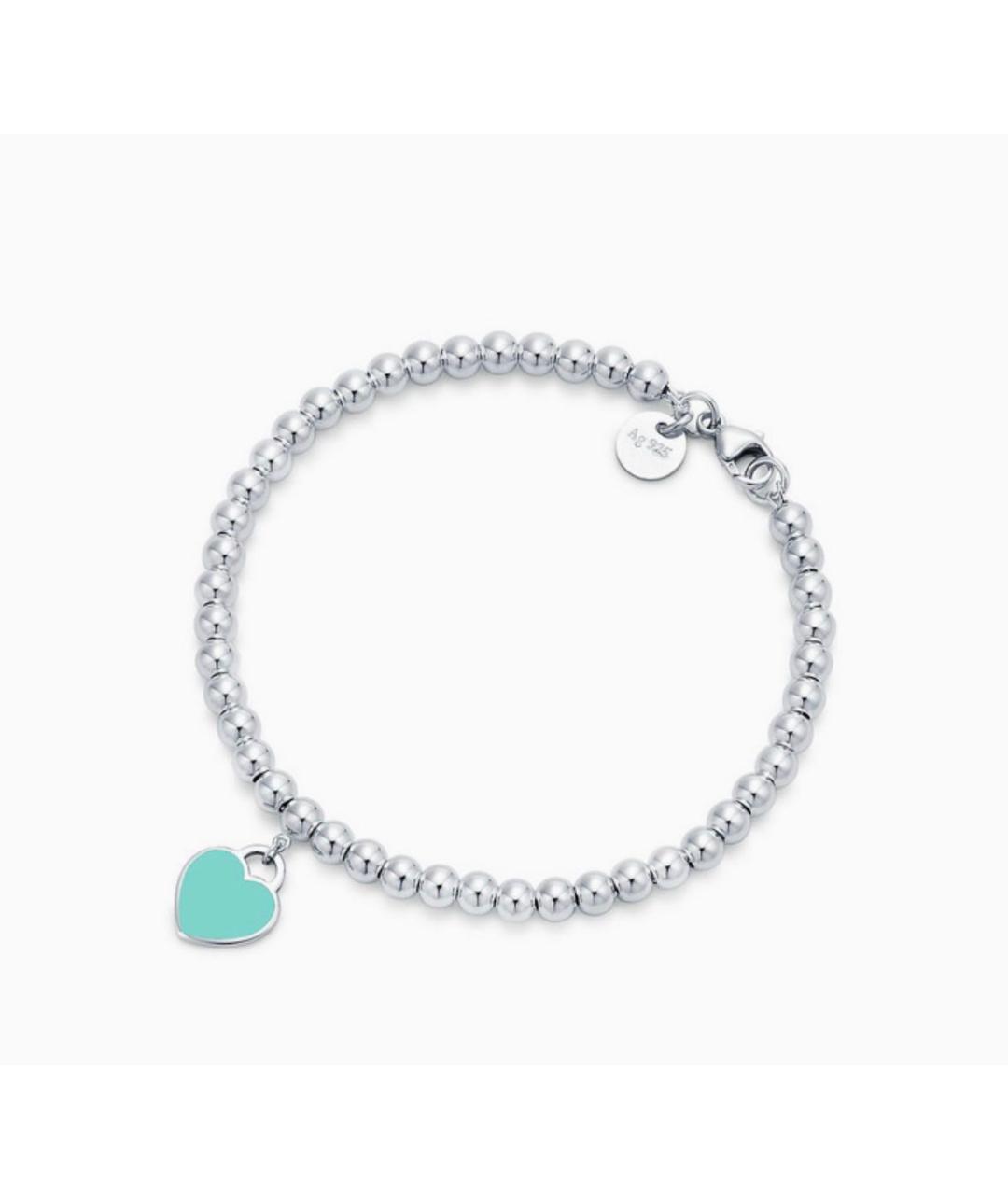TIFFANY&CO Бирюзовый серебряный браслет, фото 4