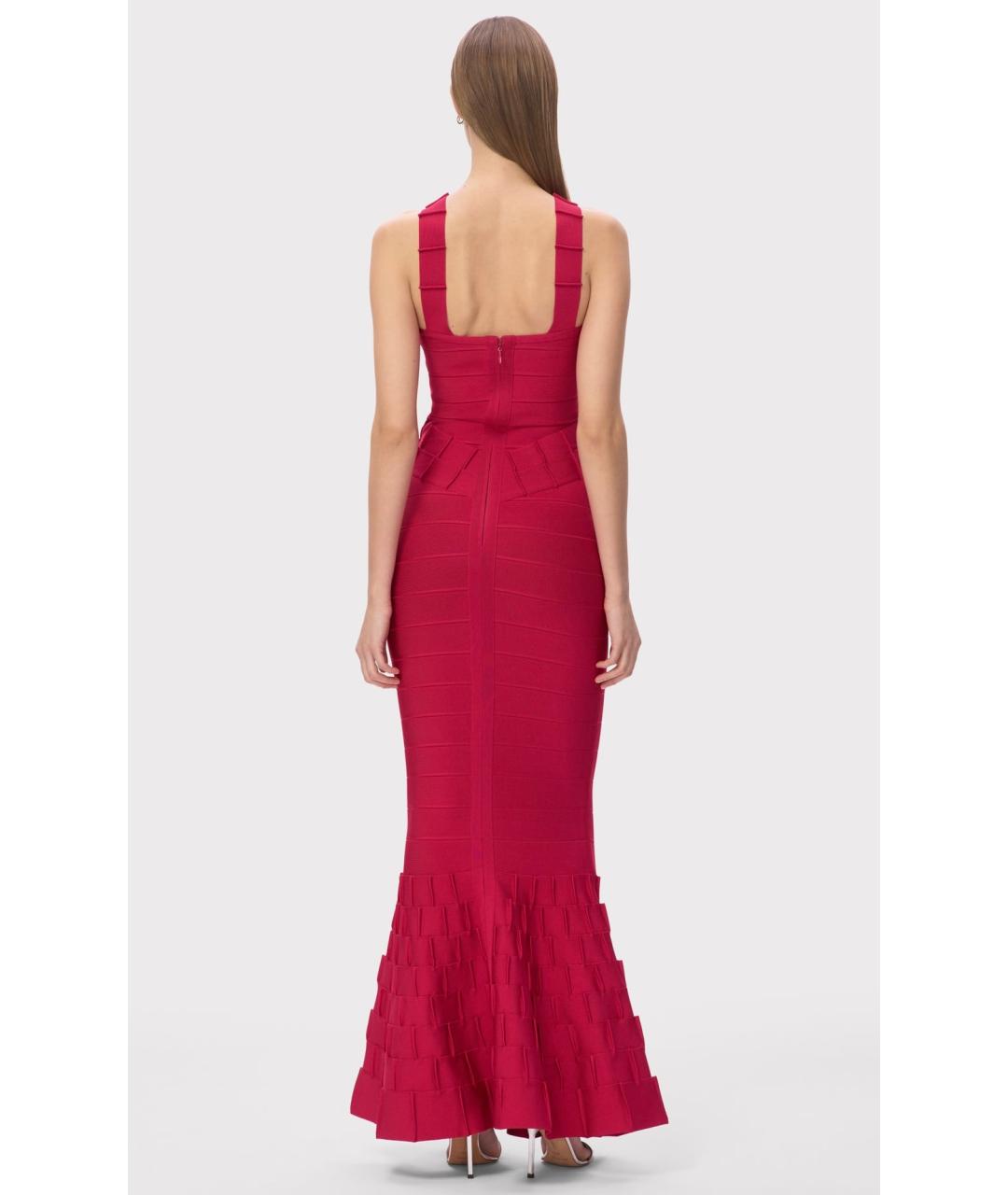 HERVE LEGER Фуксия вечернее платье, фото 5