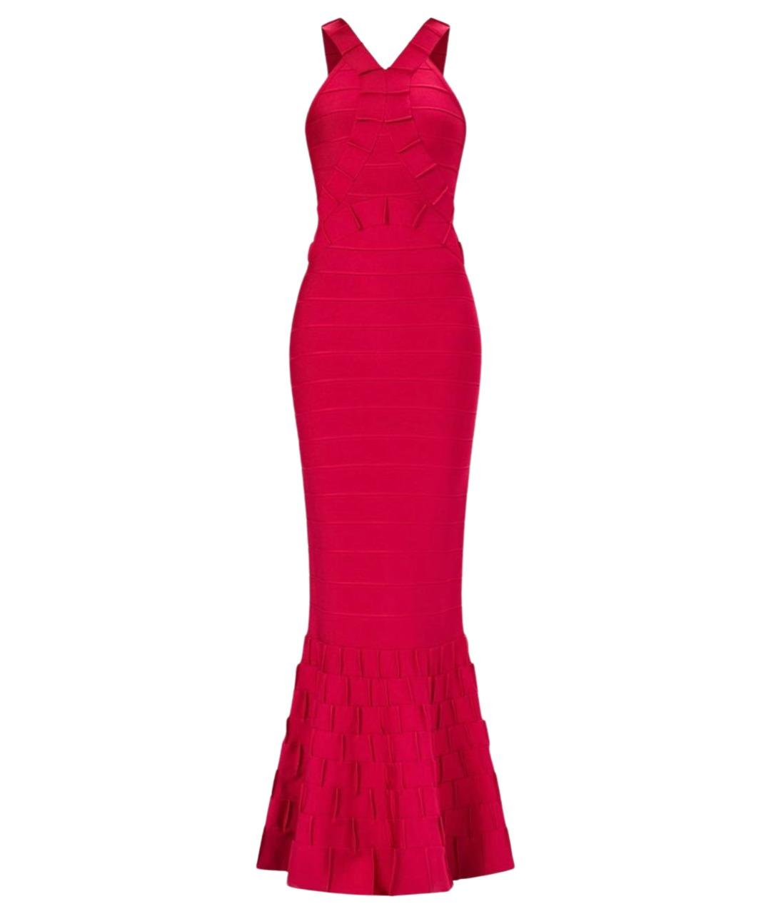 HERVE LEGER Фуксия вечернее платье, фото 1