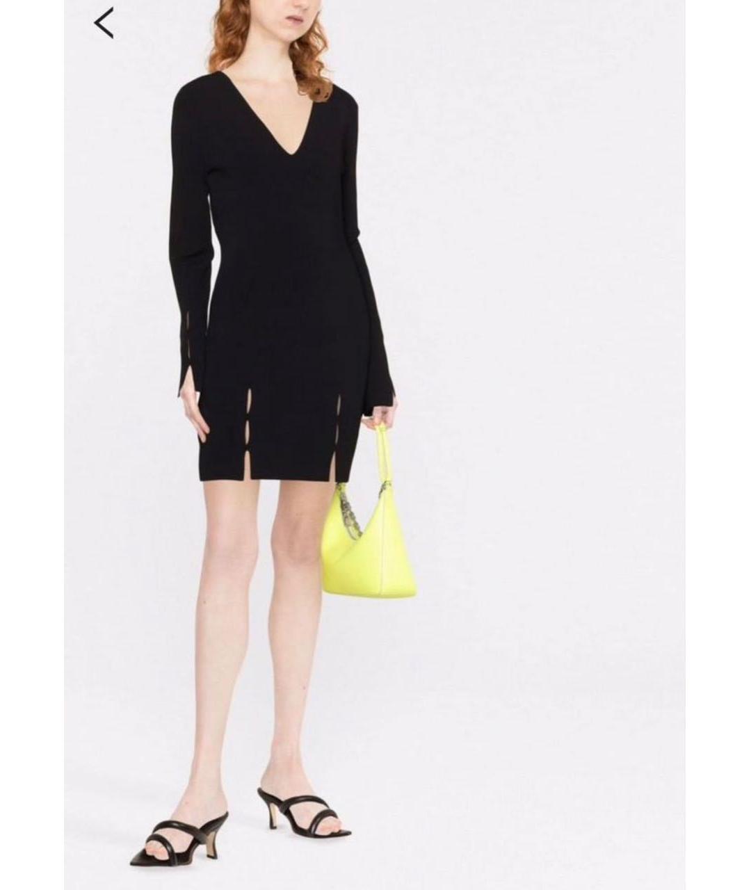 HELMUT LANG Черное вискозное платье, фото 5