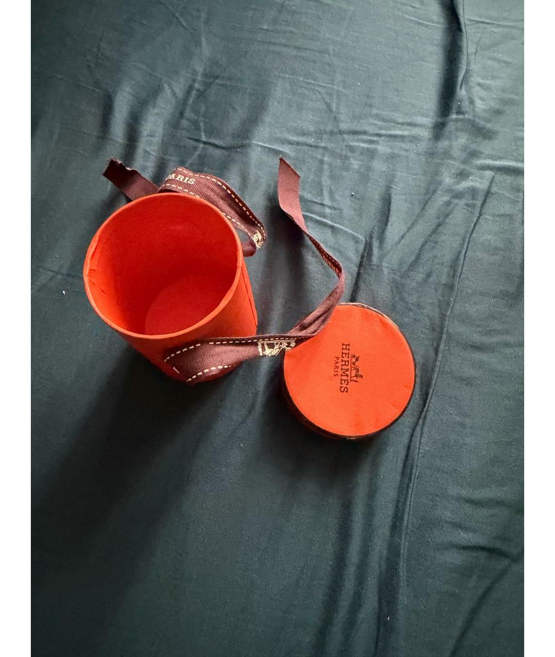 HERMES Черный шелковый шарф, фото 5