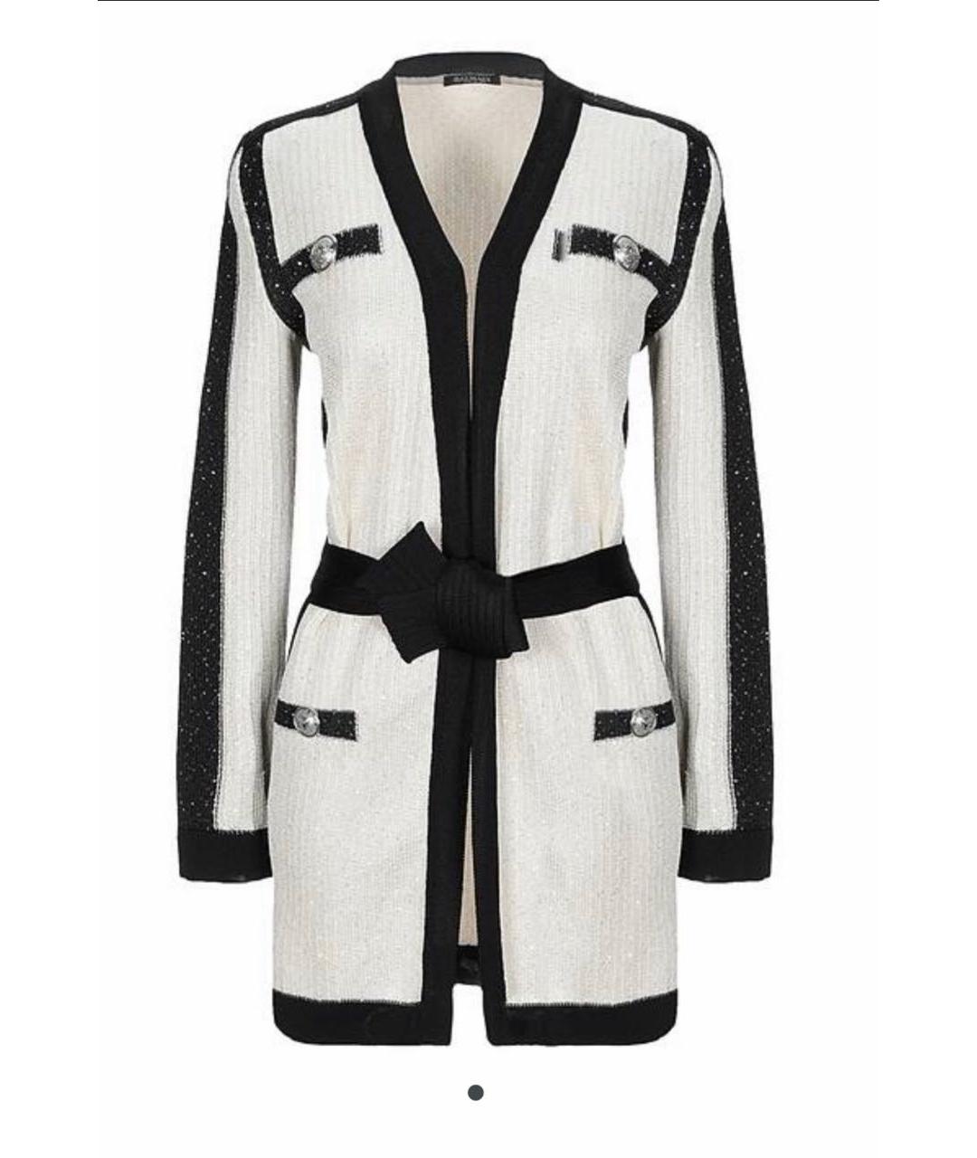 BALMAIN Белый вискозный кардиган, фото 9