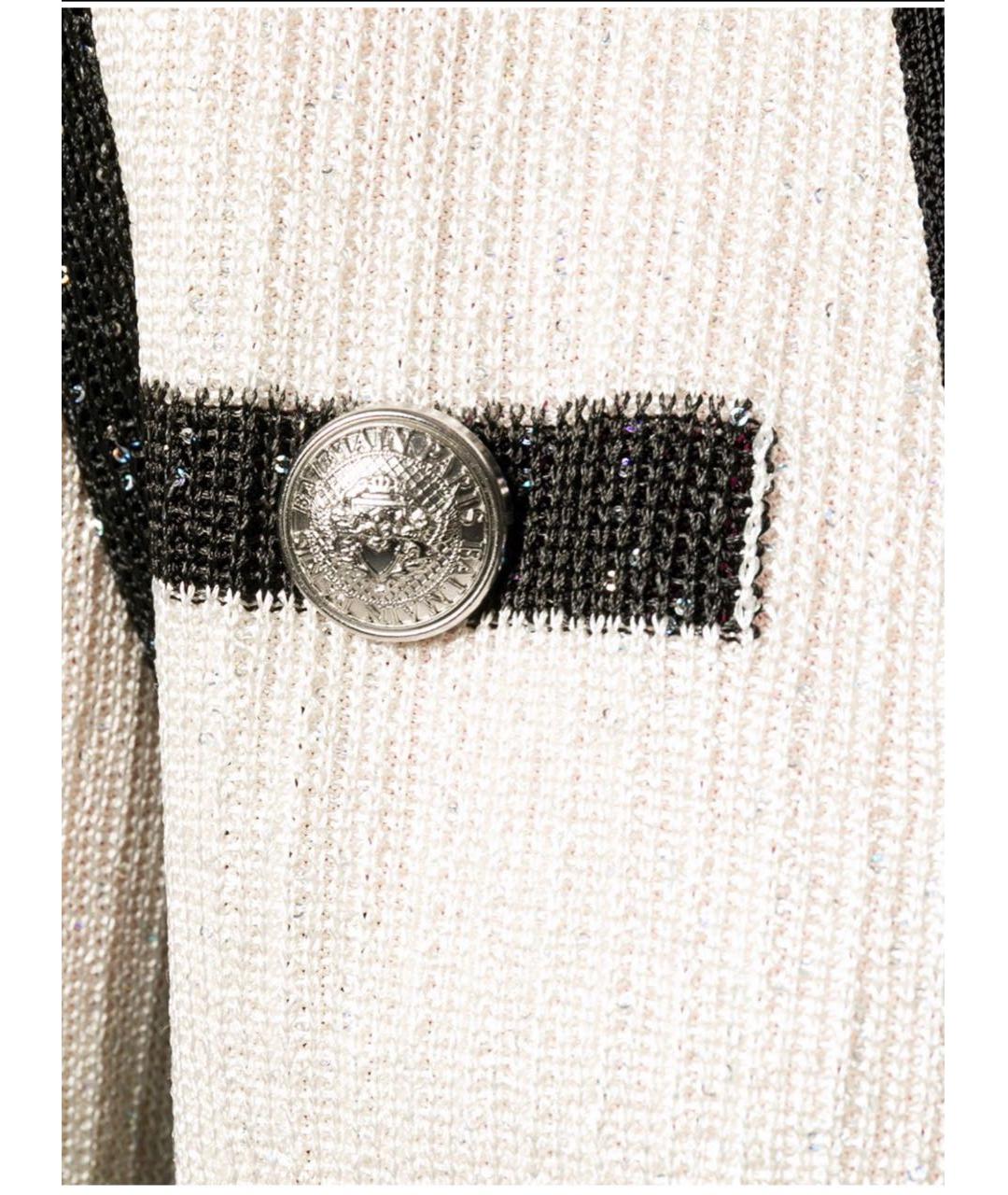 BALMAIN Белый вискозный кардиган, фото 7