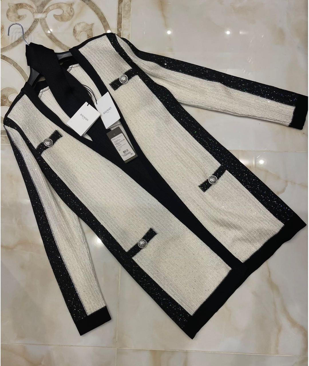 BALMAIN Белый вискозный кардиган, фото 5