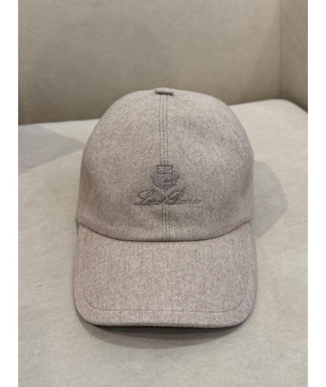 LORO PIANA Бежевая кашемировая кепка/бейсболка, фото 5