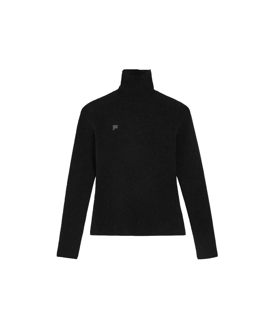 THE PANGAIA Черная кашемировая водолазка, фото 5