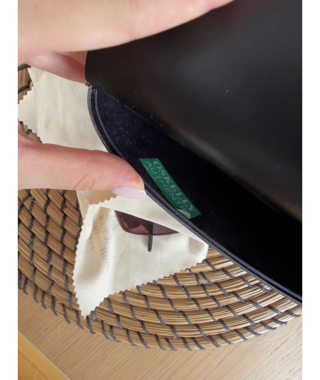 SAINT LAURENT Фиолетовые металлические солнцезащитные очки, фото 5