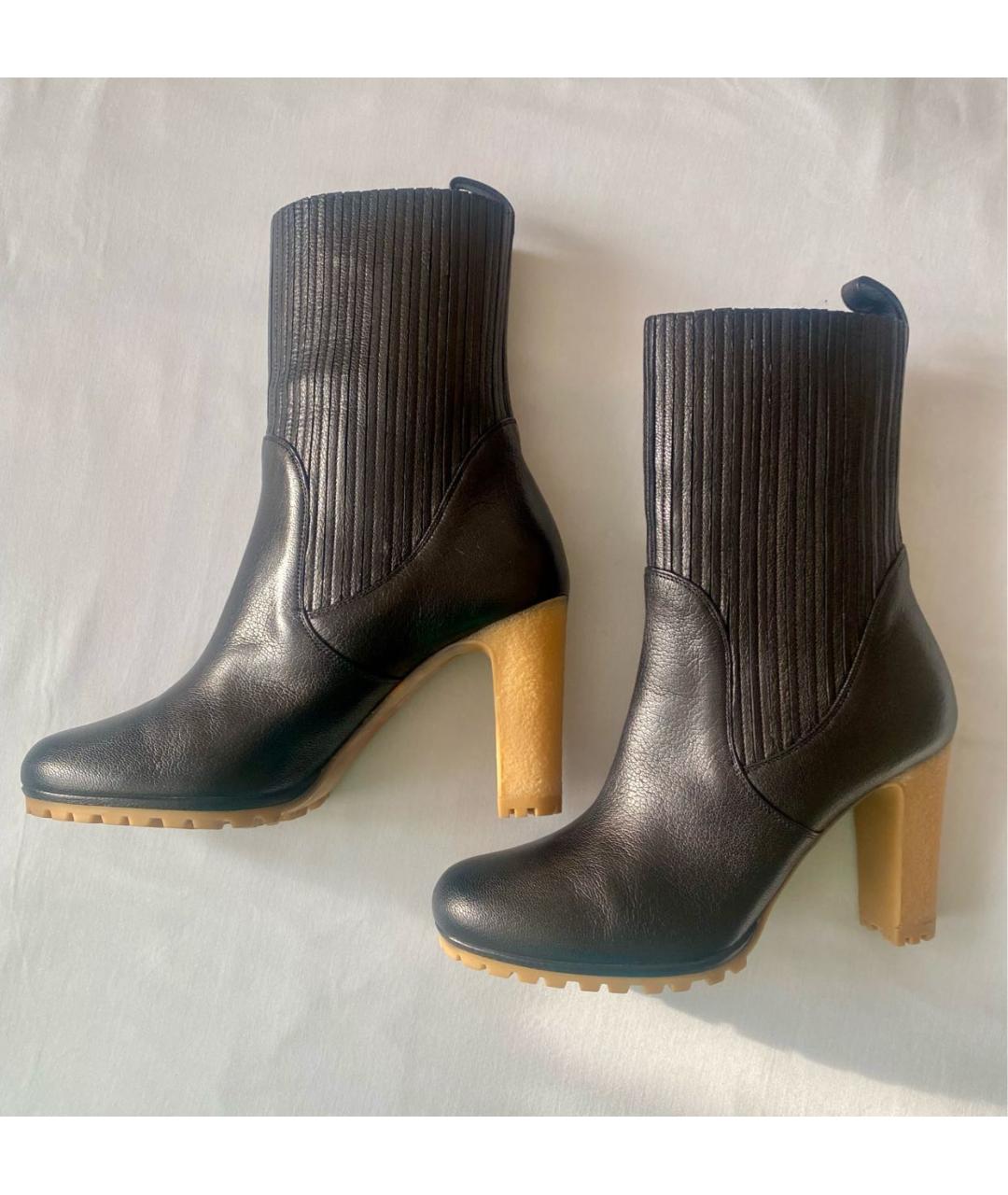 GUCCI Коричневые кожаные полусапоги, фото 5