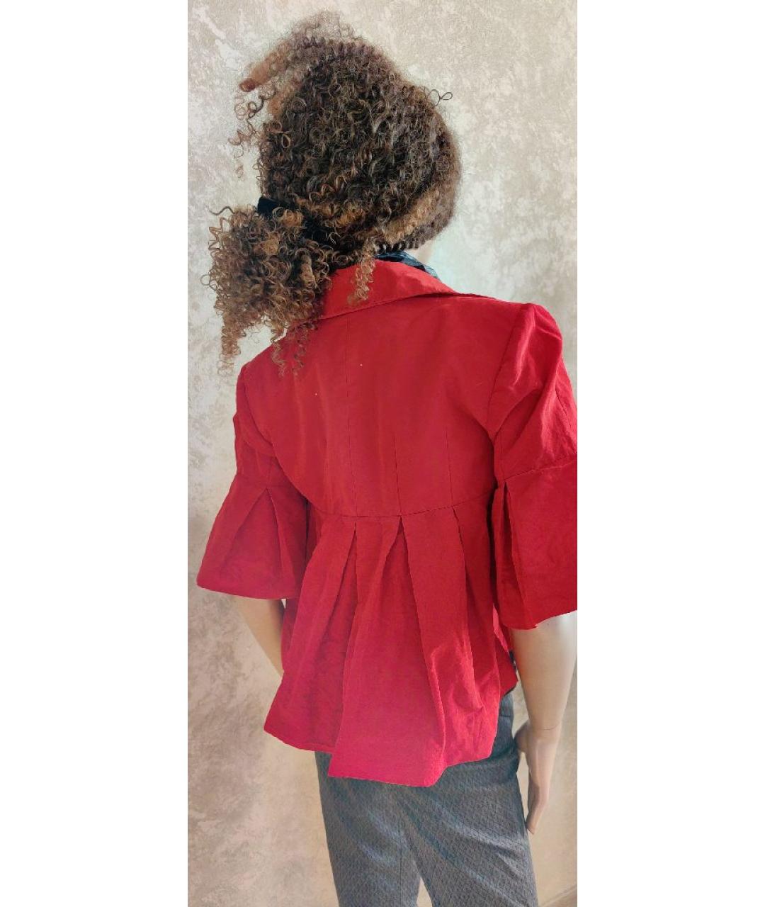 CHRISTIAN DIOR Красный шелковый жакет/пиджак, фото 2
