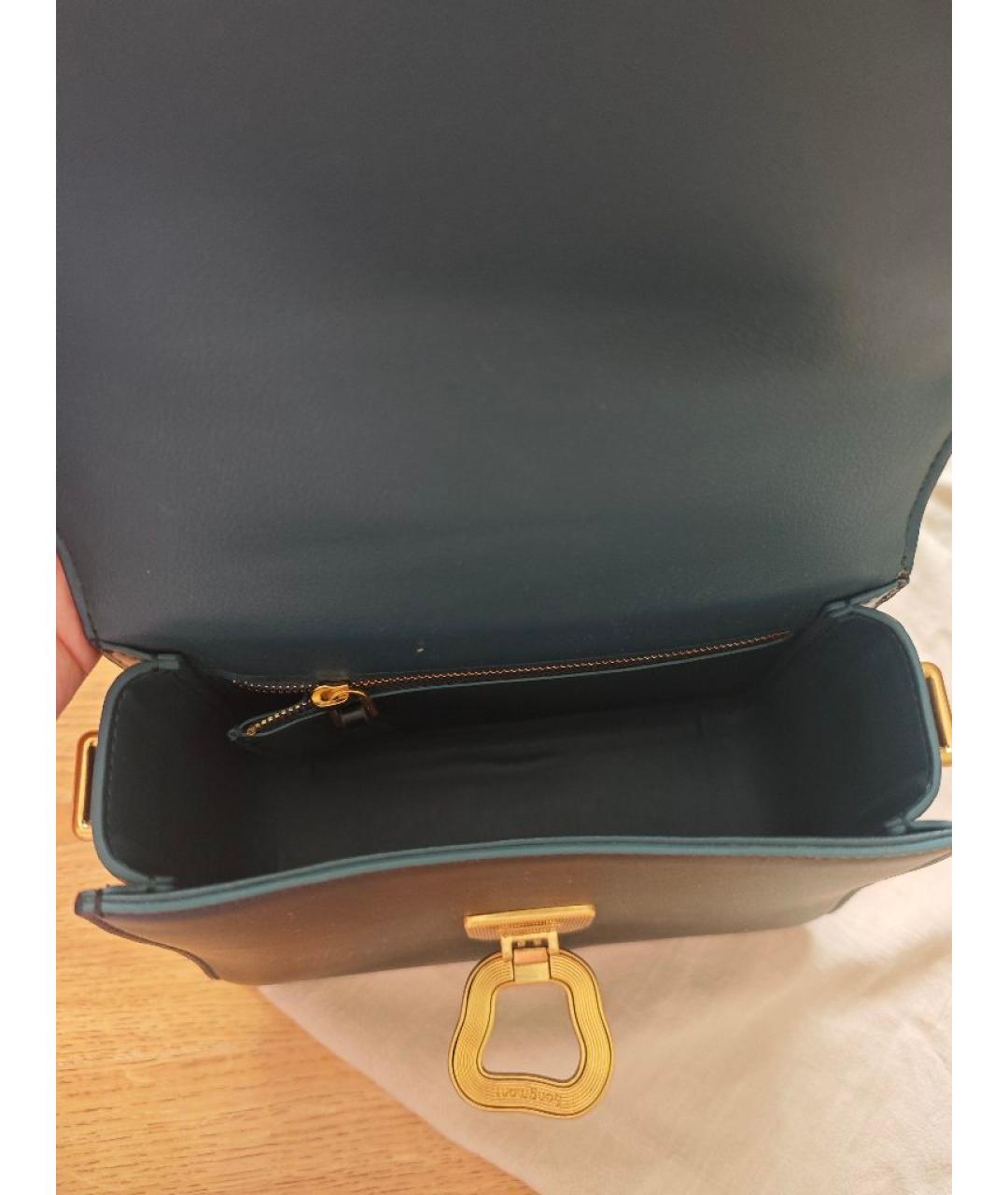 SONGMONT Черная кожаная сумка с короткими ручками, фото 7