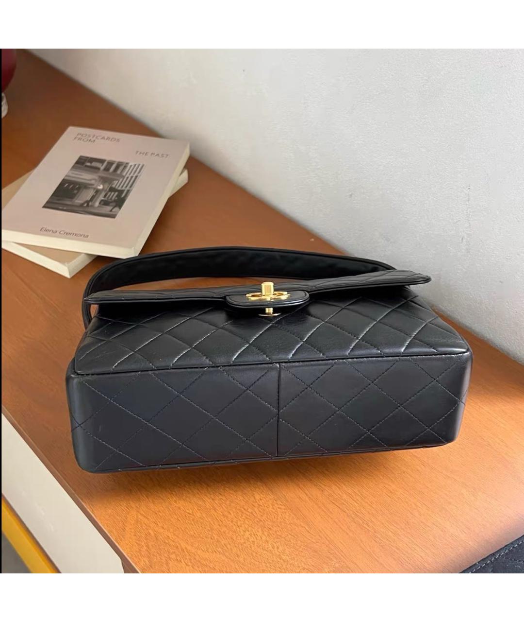 CHANEL Черная кожаная сумка через плечо, фото 3