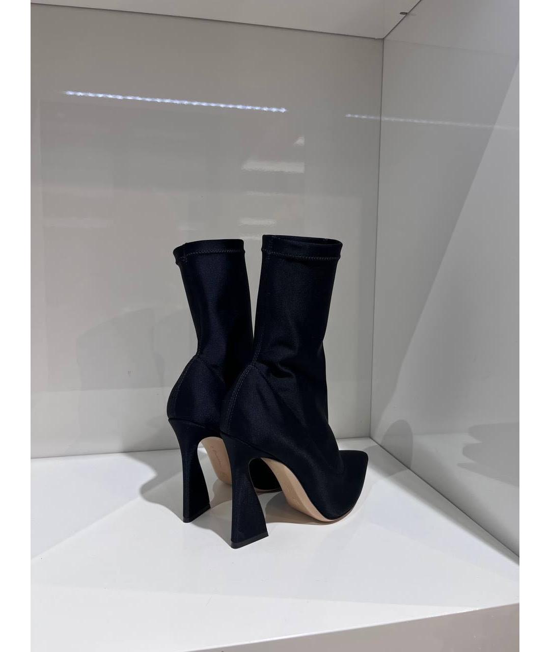 GIANVITO ROSSI Черные текстильные ботильоны, фото 4