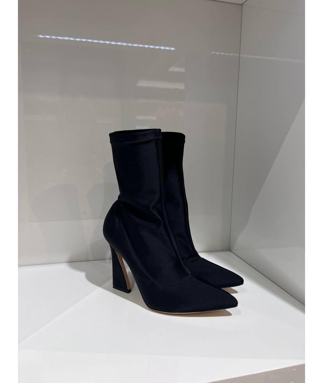 GIANVITO ROSSI Черные текстильные ботильоны, фото 2