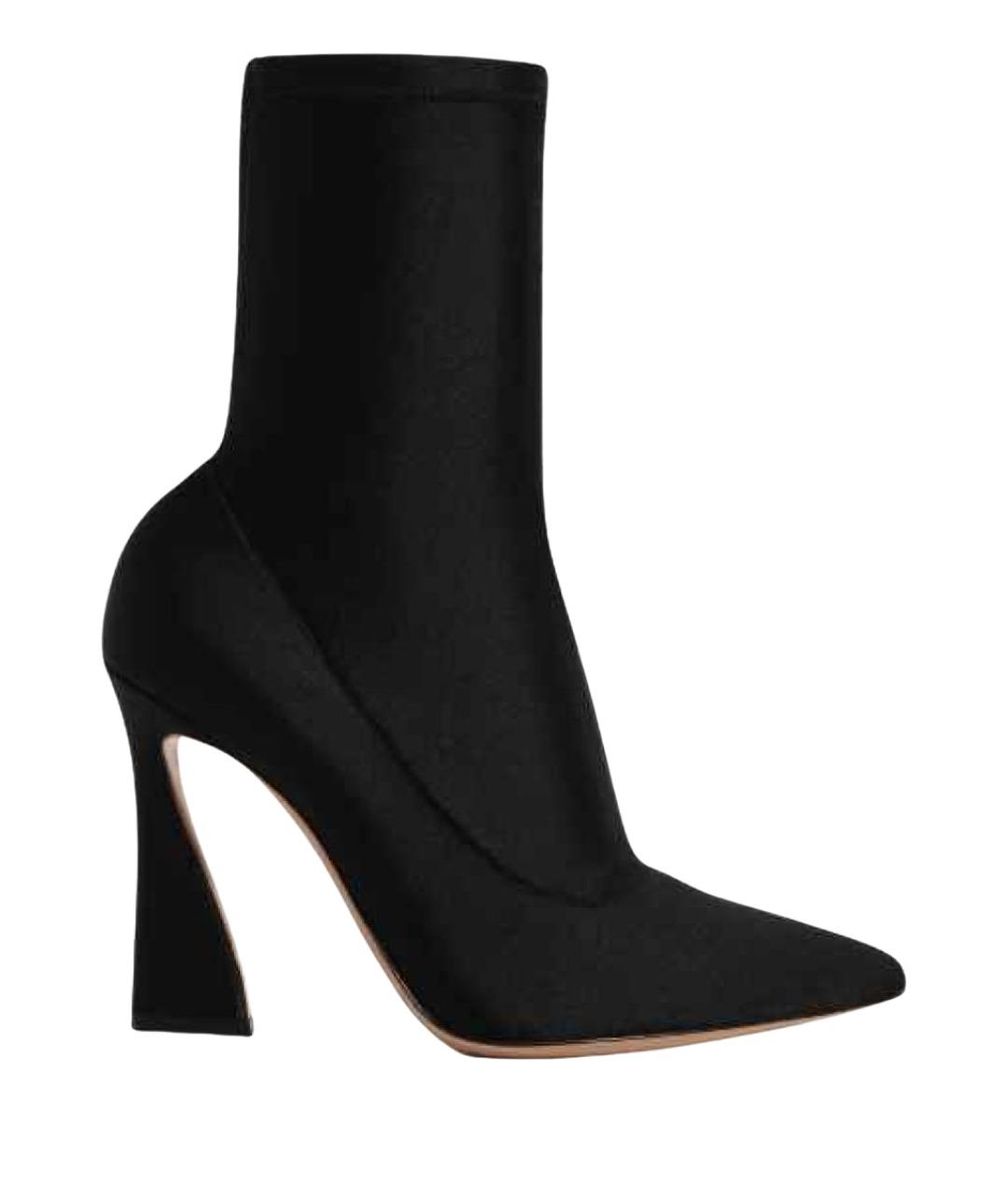 GIANVITO ROSSI Черные текстильные ботильоны, фото 1