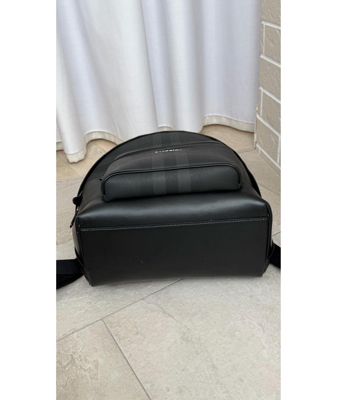 BURBERRY Антрацитовый рюкзак из искусственной кожи, фото 7