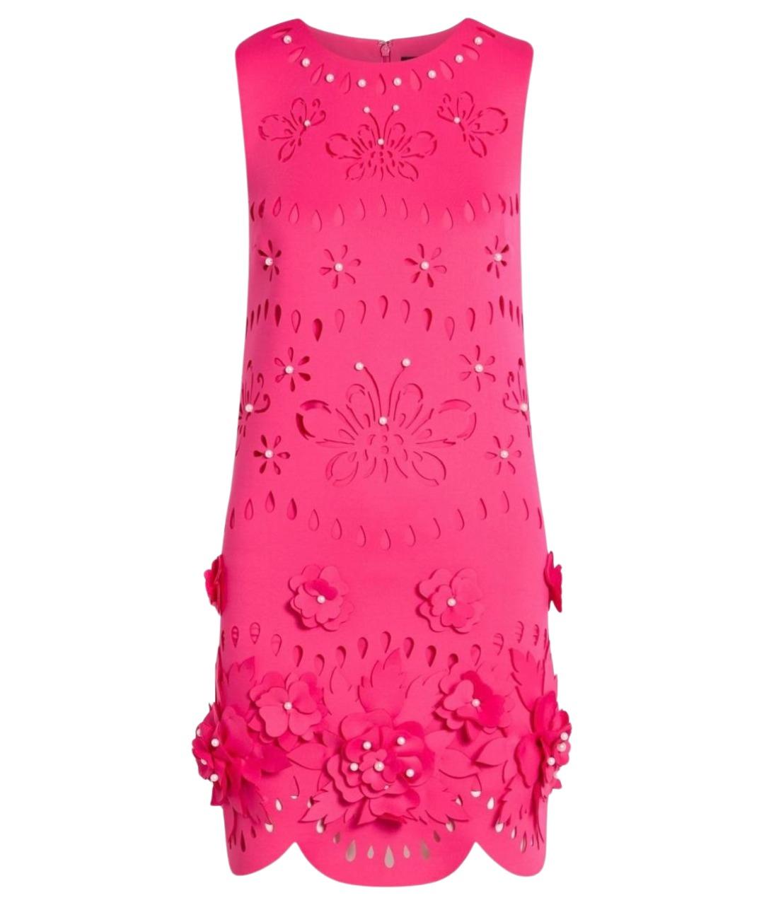 BADGLEY MISCHKA Фуксия полиэстеровое коктейльное платье, фото 1