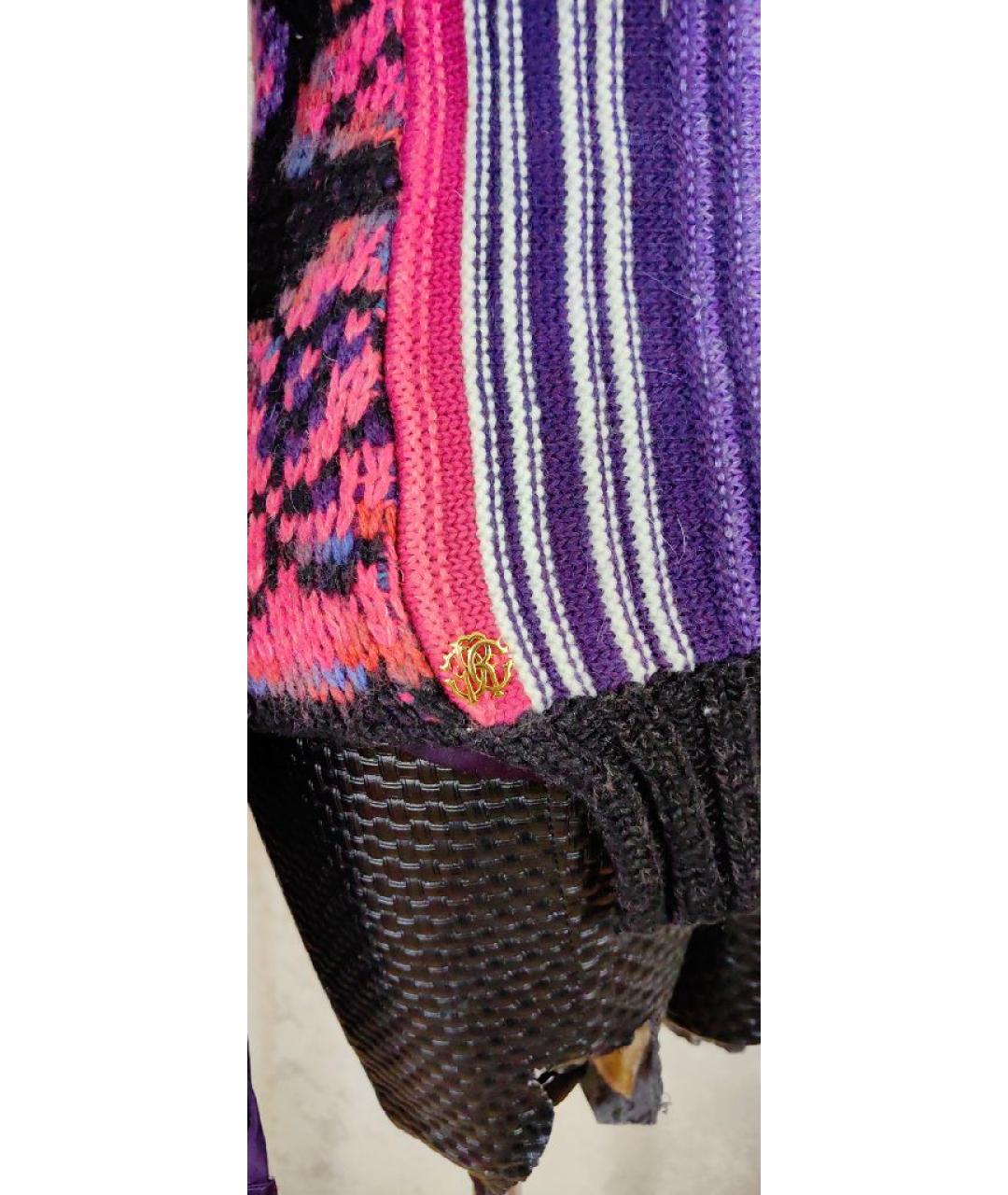 ROBERTO CAVALLI Мульти шерстяная жилетка, фото 7