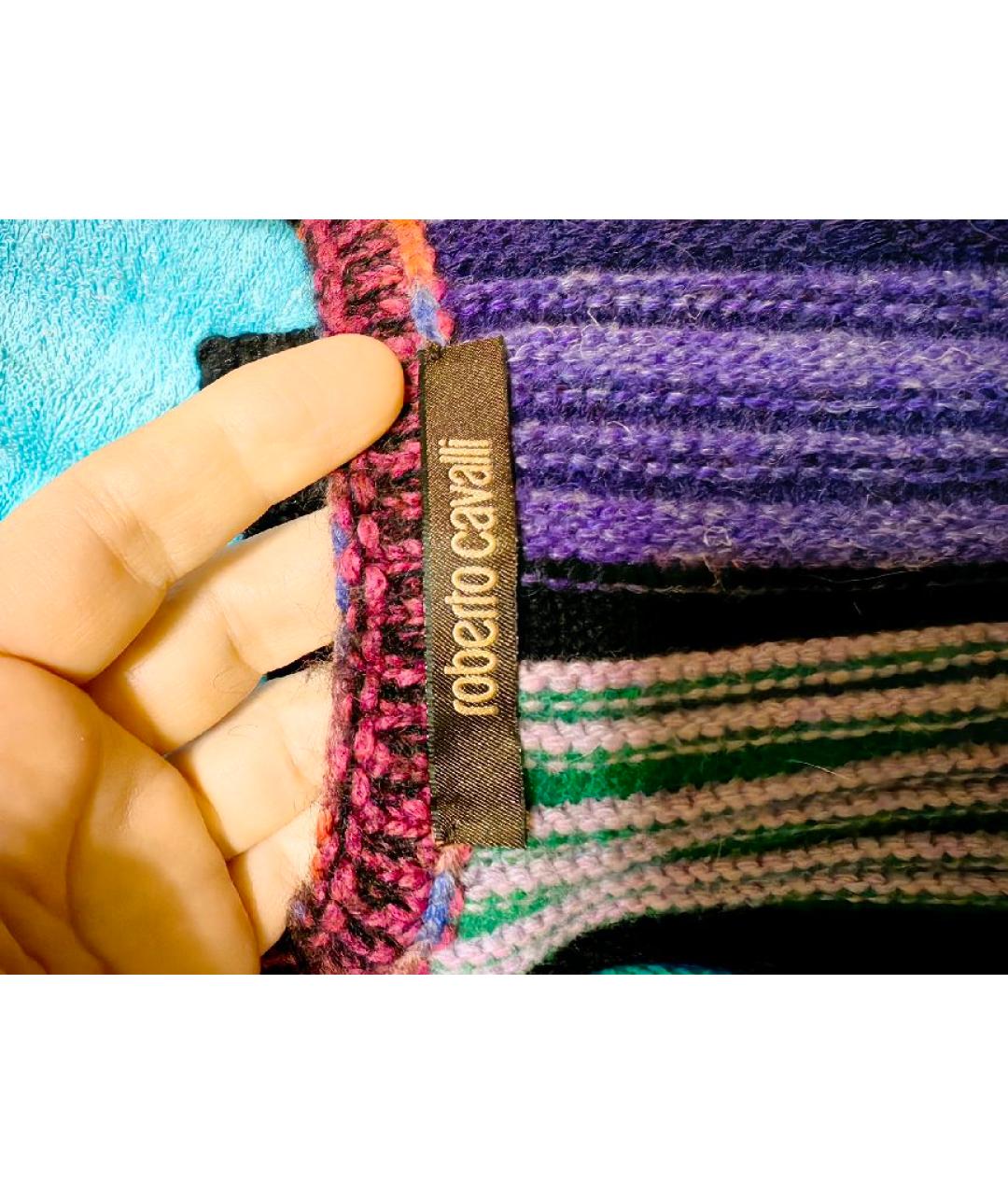 ROBERTO CAVALLI Мульти шерстяная жилетка, фото 6