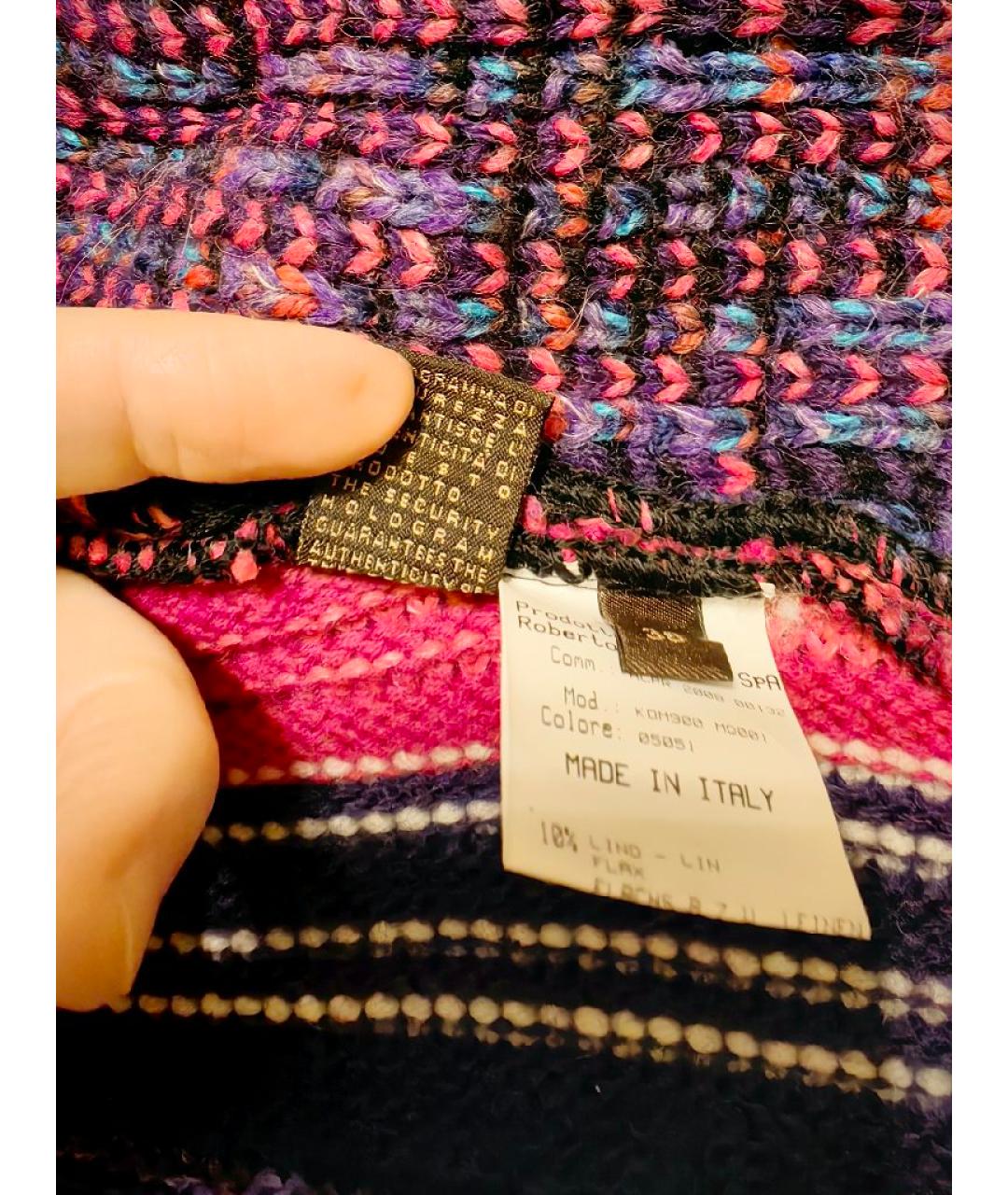 ROBERTO CAVALLI Мульти шерстяная жилетка, фото 9