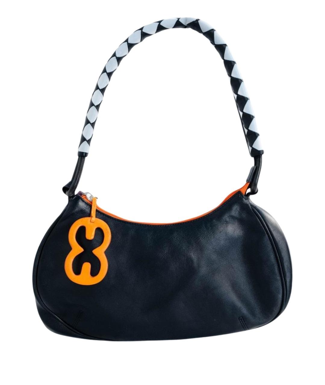 ESCADA Черная кожаная сумка с короткими ручками, фото 1