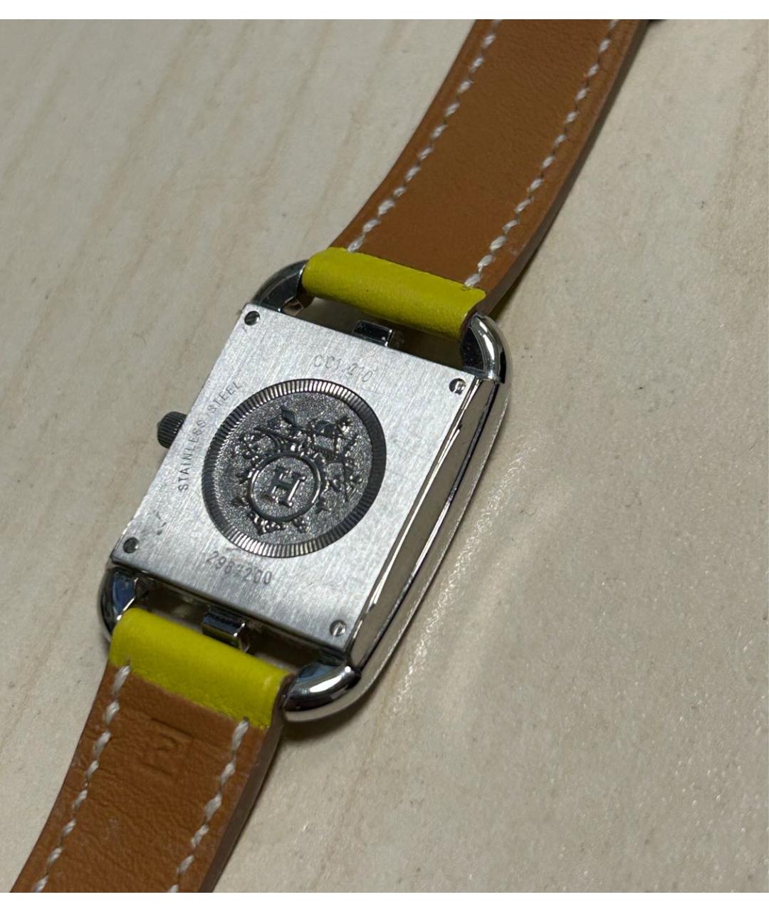 HERMES Серебряные стальные часы, фото 3